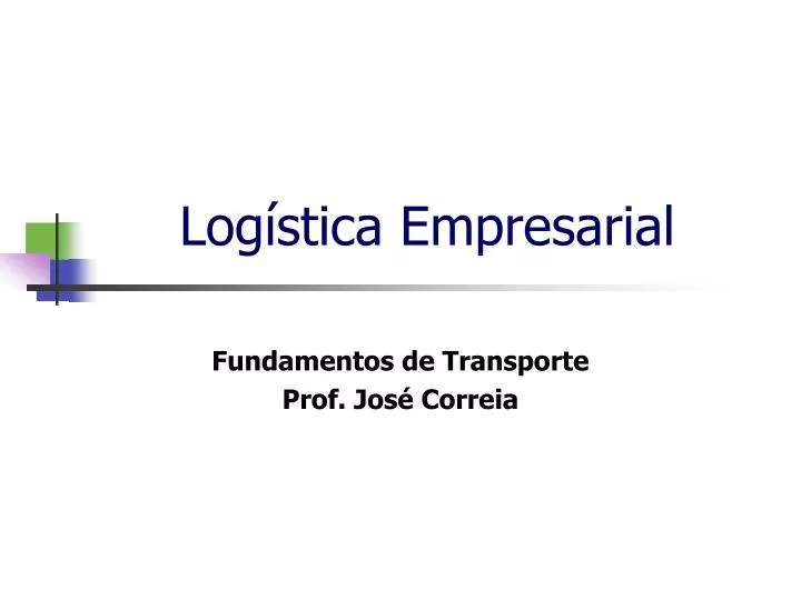 log stica empresarial