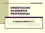 ORIENTACION ACADEMICO PROFESIONAL - slide 1