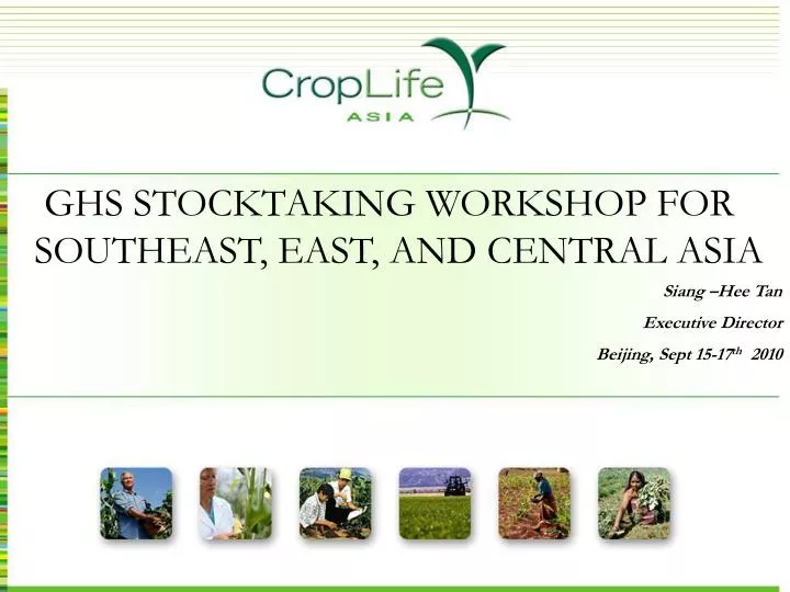 ghs stocktaking workshop for southeast east and central asia