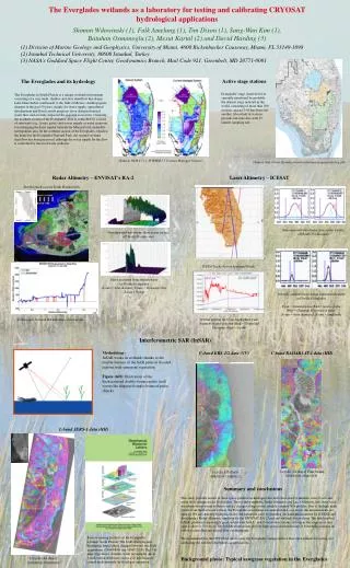 The Everglades wetlands as a laboratory for testing and calibrating CRYOSAT