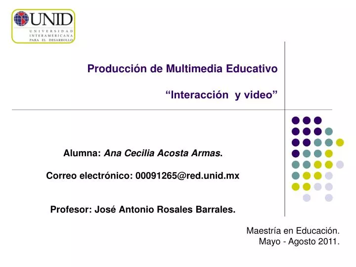 producci n de multimedia educativo interacci n y video