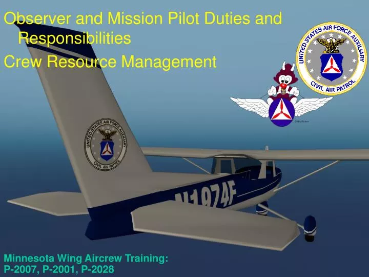 minnesota wing aircrew training p 2007 p 2001 p 2028