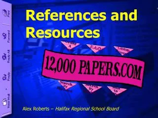 References and Resources