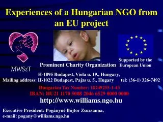 Experiences of a Hungarian NGO from an EU project