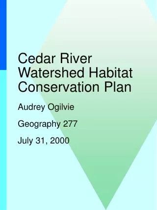 Cedar River Watershed Habitat Conservation Plan