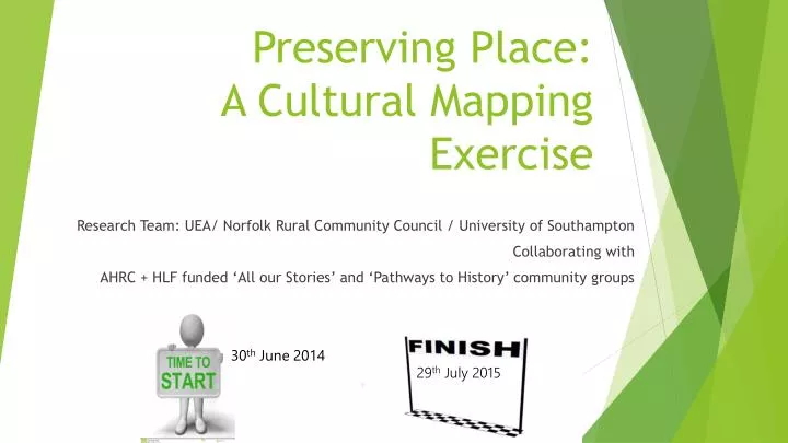 preserving place a cultural mapping exercise