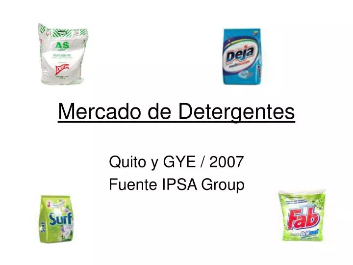 mercado de detergentes