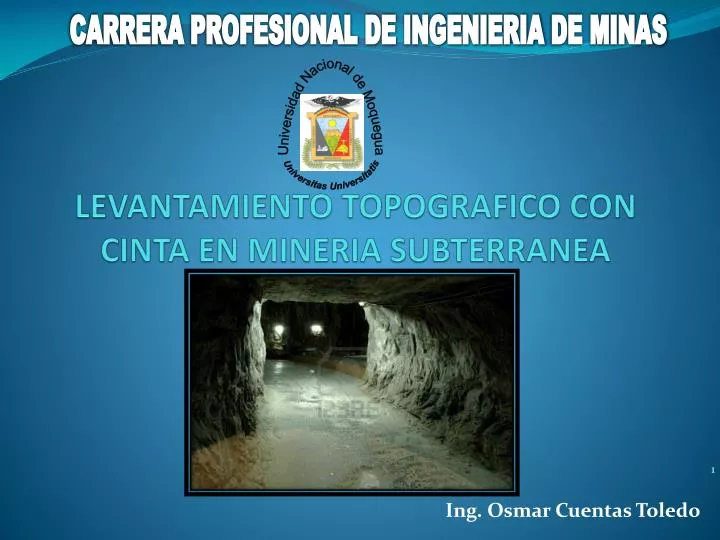 levantamiento topografico con cinta en mineria subterranea