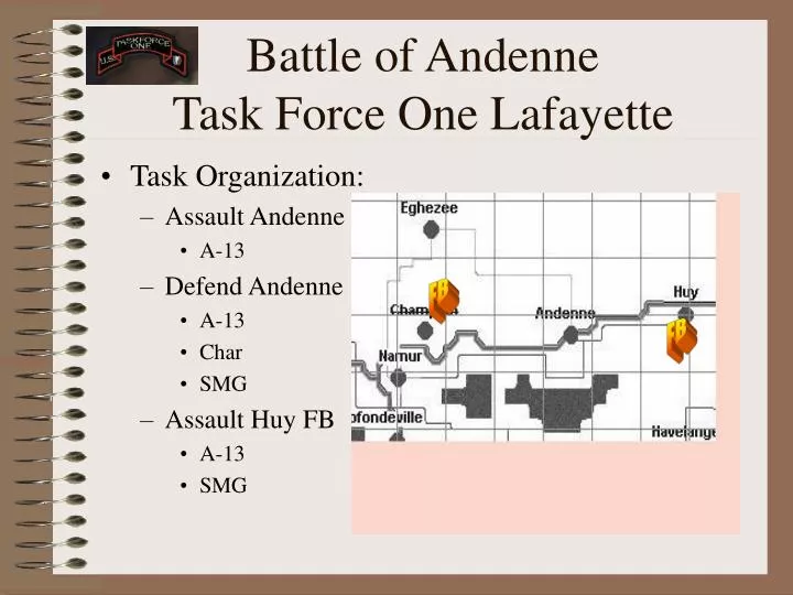 battle of andenne task force one lafayette