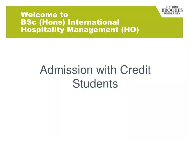 welcome to bsc hons international hospitality management ho