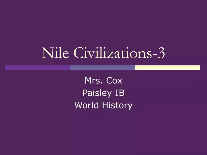 nile civilizations 3