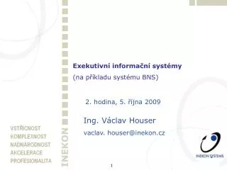 Exekutivní informační systémy (na příkladu systému BNS)