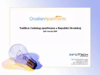 Tražilica i katalog apartmana u Republici Hrvatskoj Split, travanj 2009.