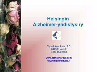 Helsingin Alzheimer-yhdistys ry