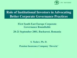 Role of Institutional Investors in Advocating Better Corporate Governance Practices