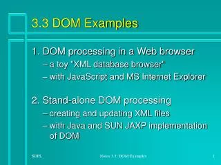 3.3 DOM Examples