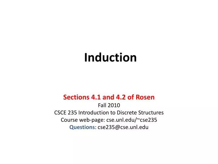 induction