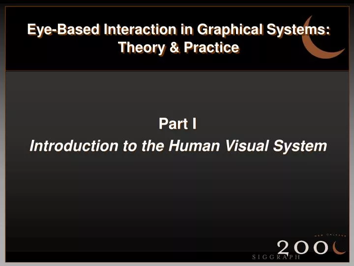 eye based interaction in graphical systems theory practice