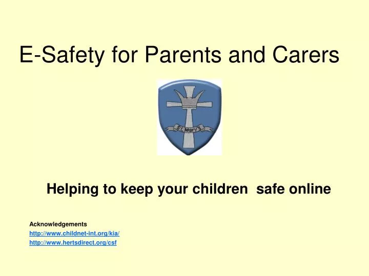 e safety for parents and carers
