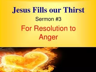 Jesus Fills our Thirst