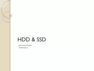 HDD &amp; SSD