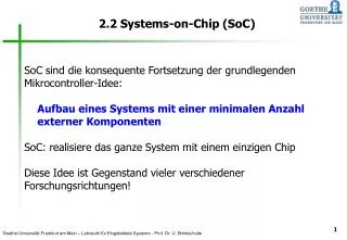 2.2 Systems-on-Chip (SoC)