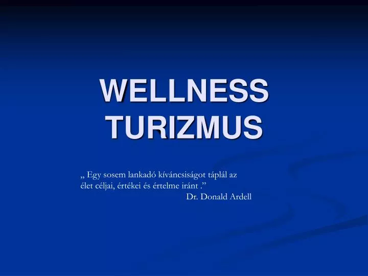 Ppt Wellness Turizmus Powerpoint Presentation Free Download Id