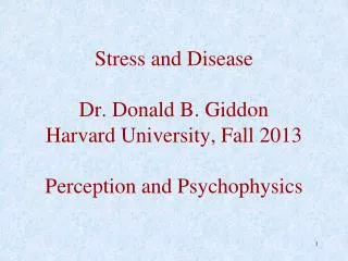 What is stressful for a given individual?
