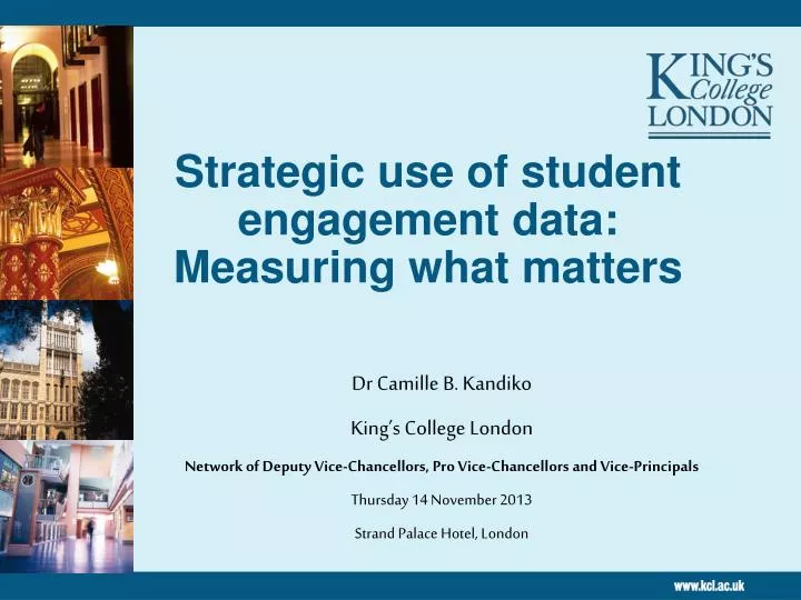 strategic use of student engagement data measuring what matters