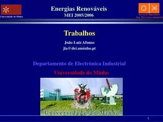 Energias Renováveis MEI 2005/2006