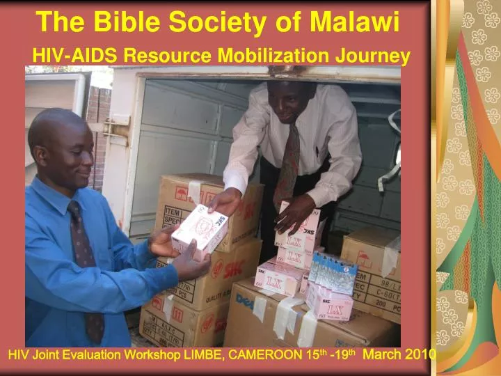 the bible society of malawi hiv aids resource mobilization journey