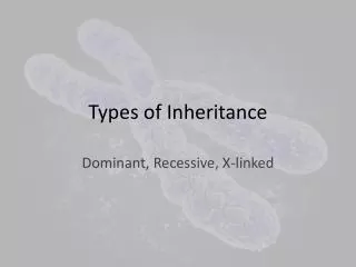 Types of Inheritance