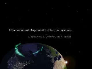 Observations of Dispersionless Electron Injections