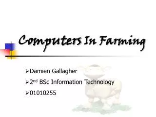 Computers In Farming