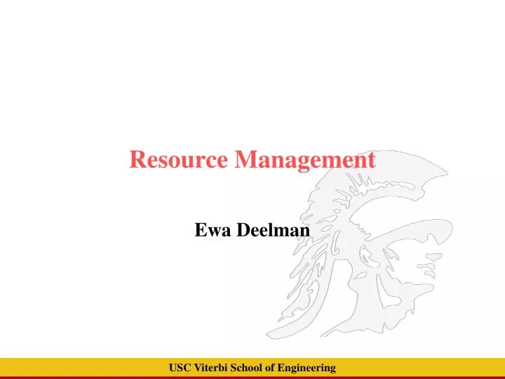 resource management