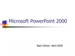 Microsoft PowerPoint 2000 - slide 1