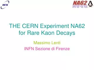 THE CERN Experiment NA62 for Rare Kaon Decays