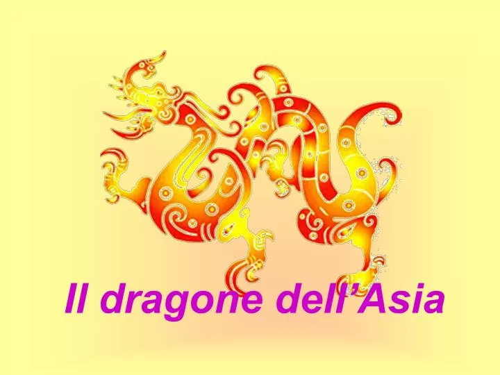 il dragone dell asia