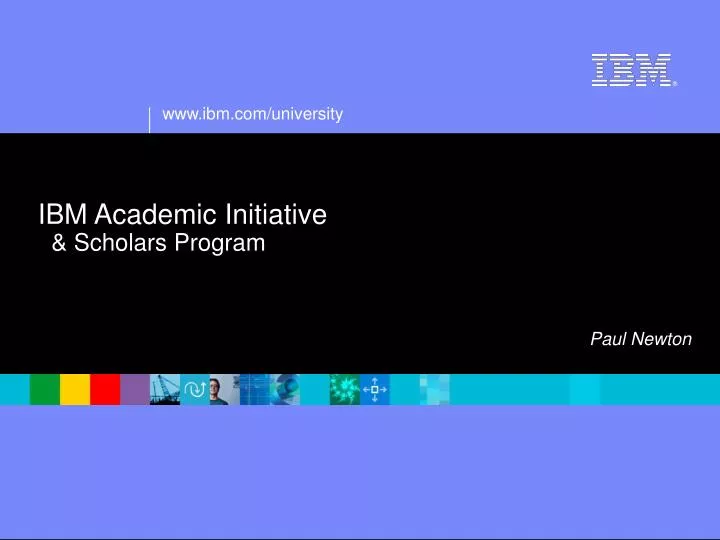 ibm academic initiative scholars program