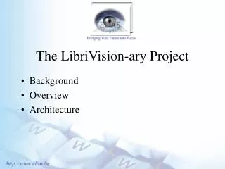 The LibriVision-ary Project