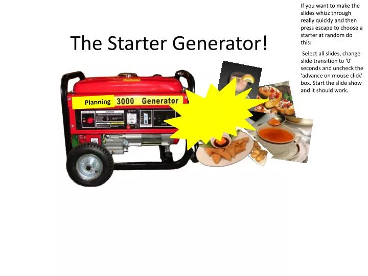 the starter generator