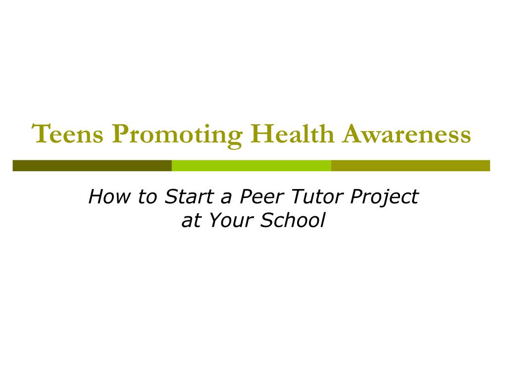 PPT - Teens Promoting Health Awareness PowerPoint Presentation, free ...