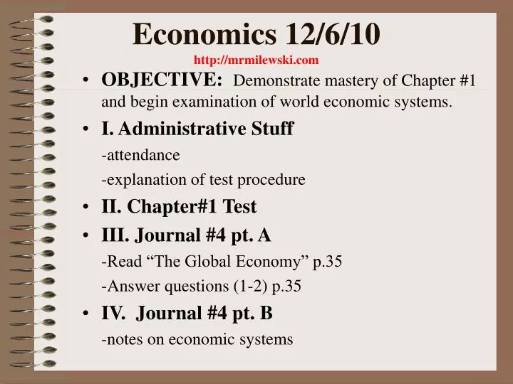 economics 12 6 10 http mrmilewski com