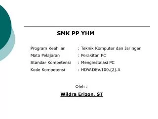 SMK PP YHM