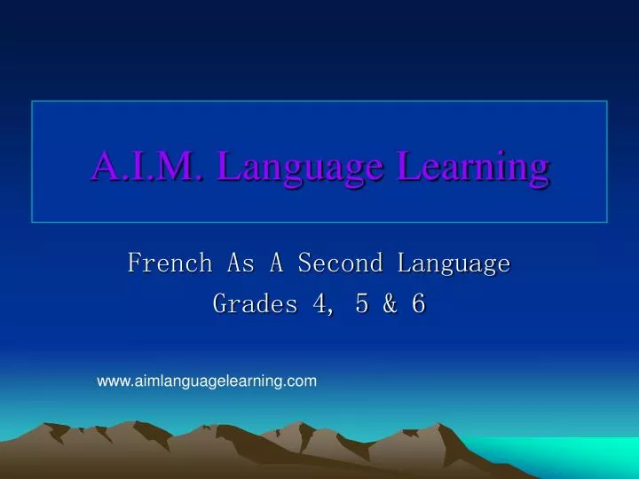 a i m language learning