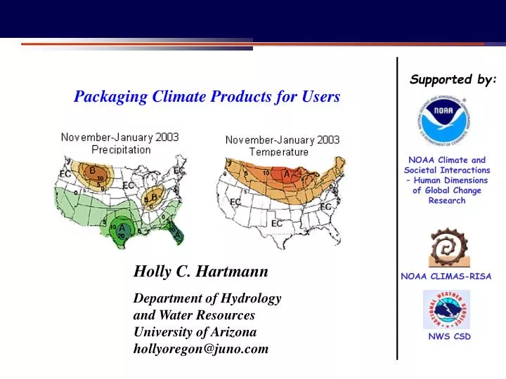 packaging climate products for users