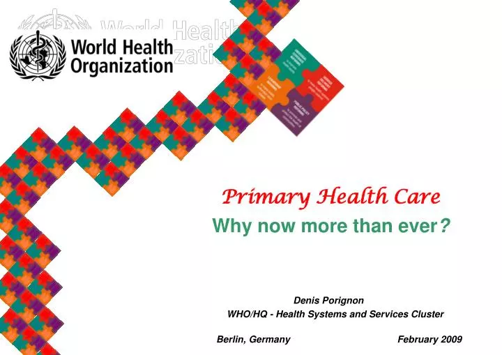 primary health care why now more than ever