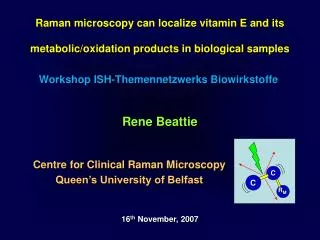 Raman microscopy can localize vitamin E and its metabolic/oxidation products in biological samples