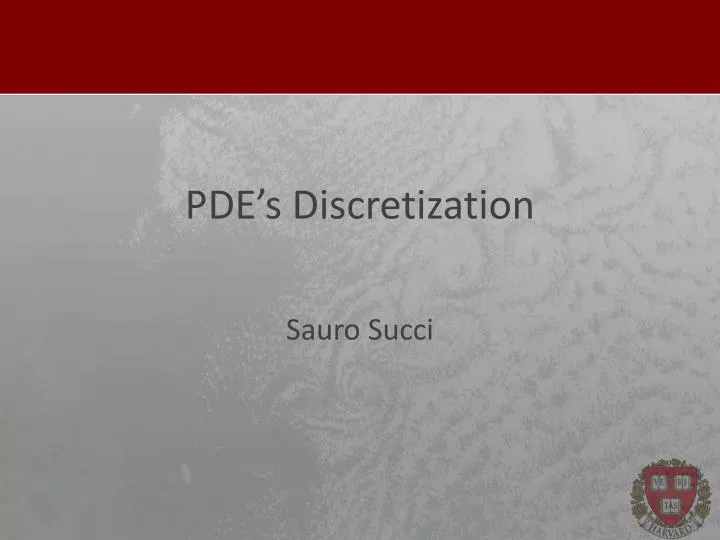 p de s discretization