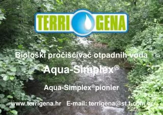 Biološki pročišćivač otpadnih voda Aqua-Simplex  Aqua-Simplex  pionier